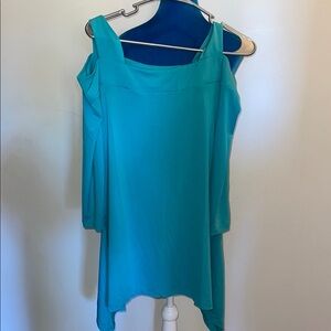Midnight Velvet Aqua Blouse